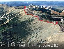 Route: Mt Chopok – Mt Ďumbier 