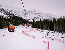 Ski cross course